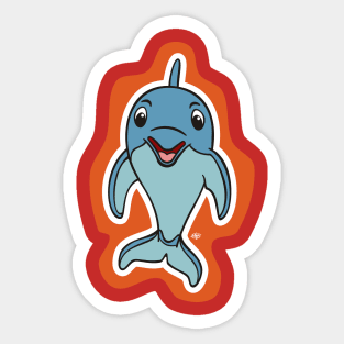 Little Dolphin Sticker